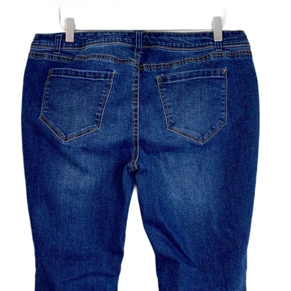 For the Republic Jeans Blue Skinny Ankle Mid Rise Medium Blue Women's Size 14/31 - Picture 6 of 12